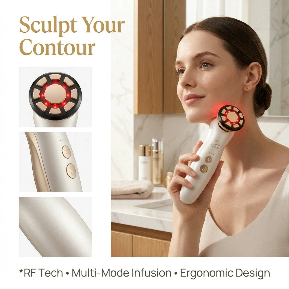 RF Facial Massager LED Light t - огляд і ціна Galvanic Skin Sensor