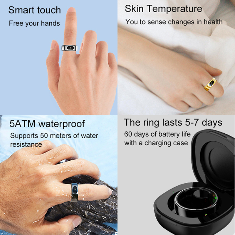 Smart Ring Men Women with Char - огляд і ціна Temperature Ring Skin