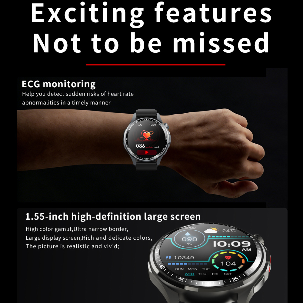 Men Smart Watch All Day Fall D - огляд і ціна Fall Detection Watch