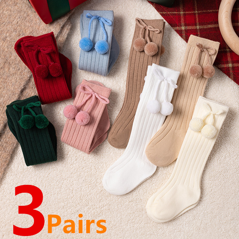 3Pairs/Lot Baby Ball Knee High - огляд і ціна Baby Sock Oximeter