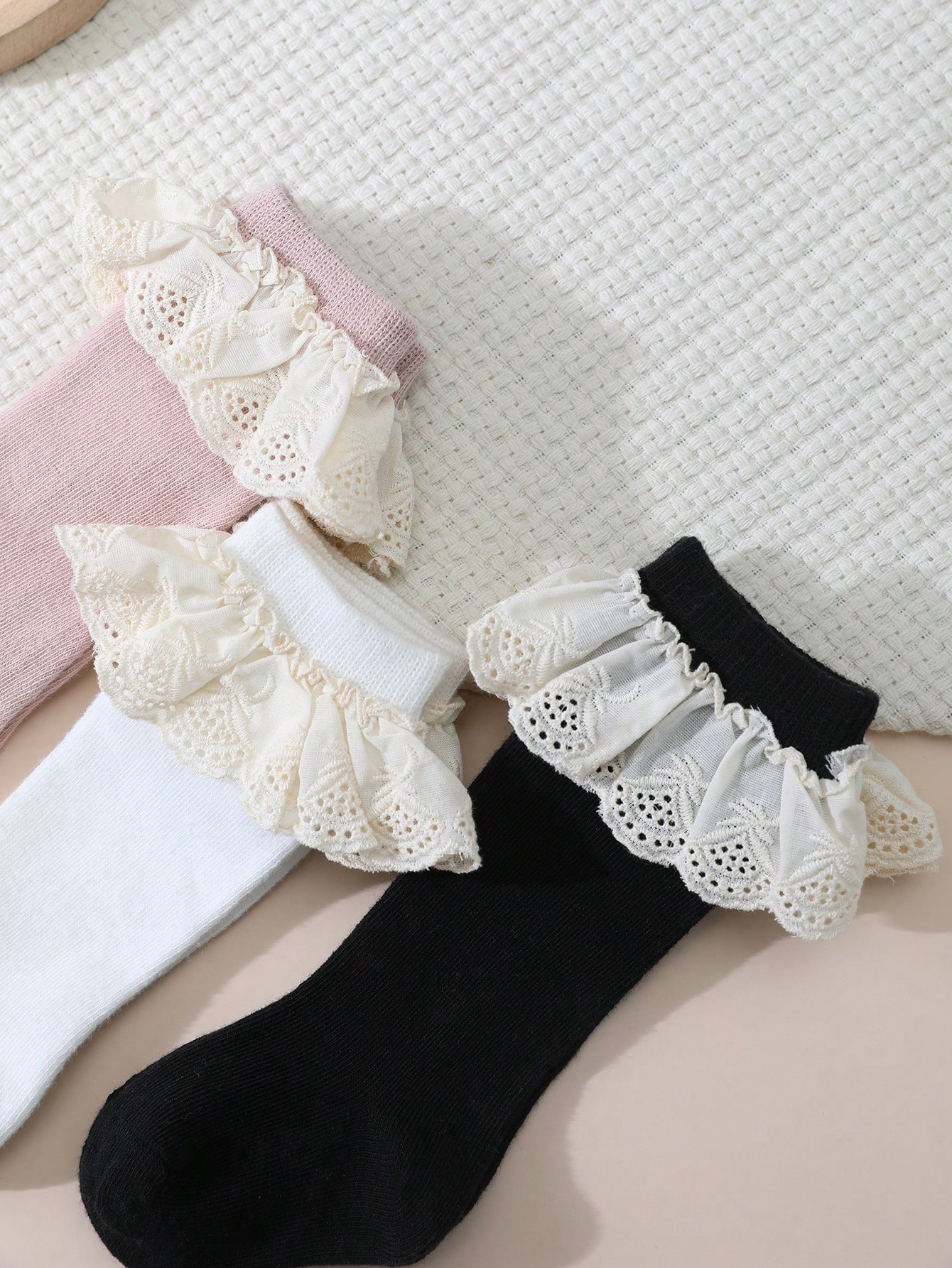 3Pairs Toddler Girls Lace Ruff - огляд і ціна Baby Sock Oximeter