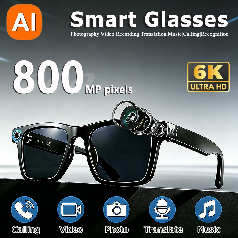 6K HD AI Camera Glasses 800MP  - огляд і ціна Smart Glasses Lens