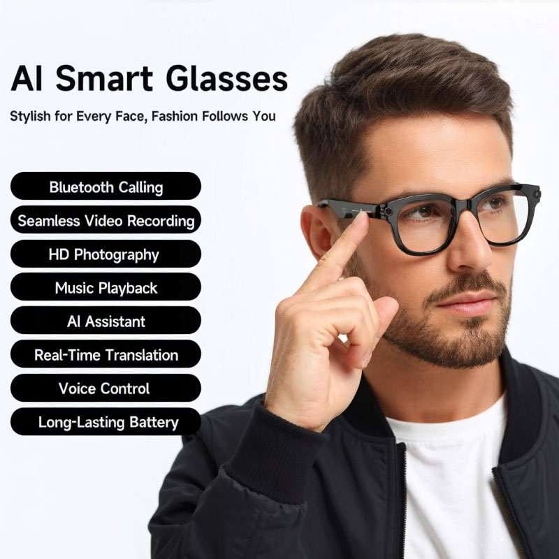 FLAUNT AI Smart Glasses 4K Cam - огляд і ціна Smart Glasses Lens